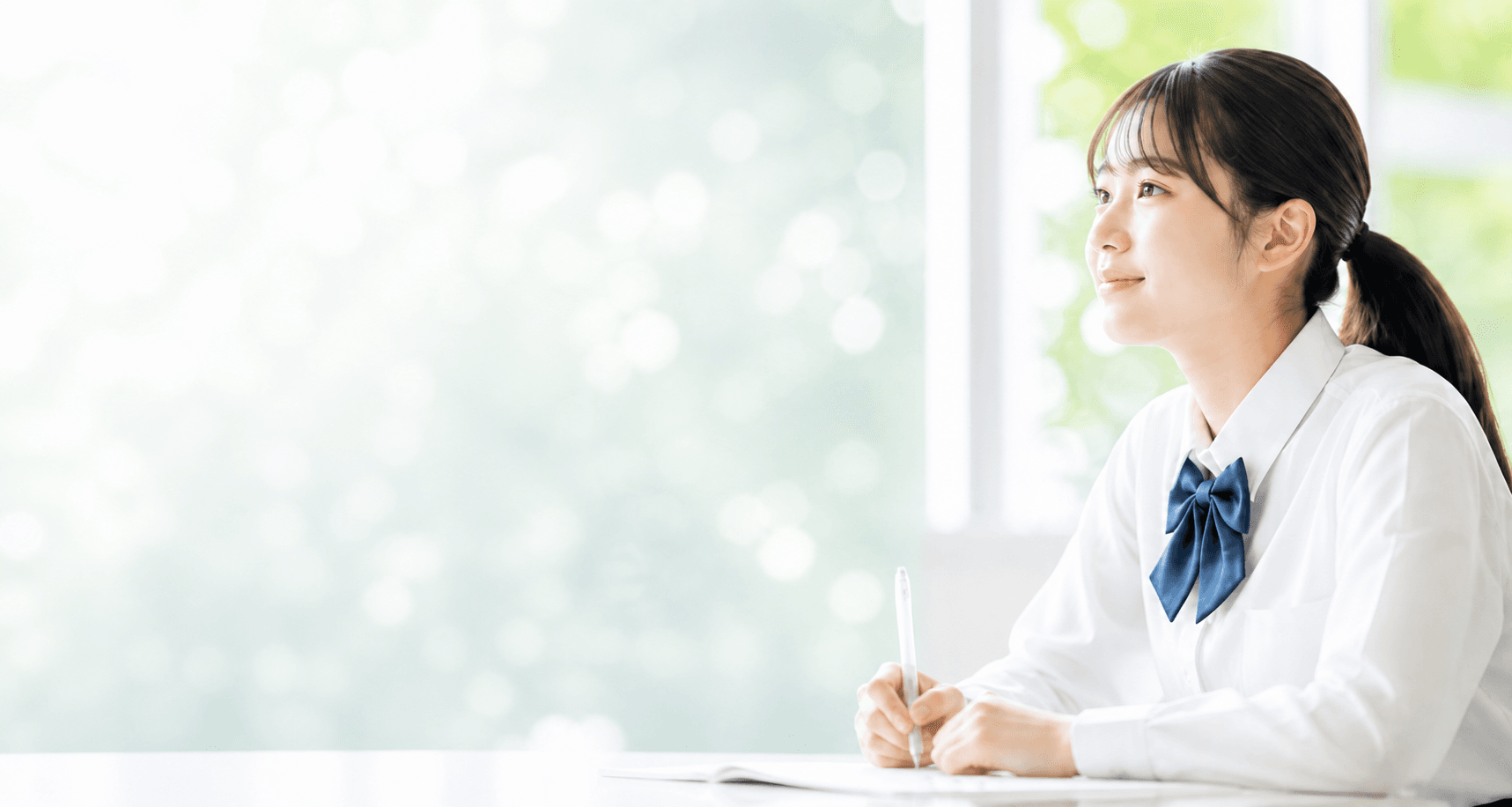 数学を学ぶ中学生